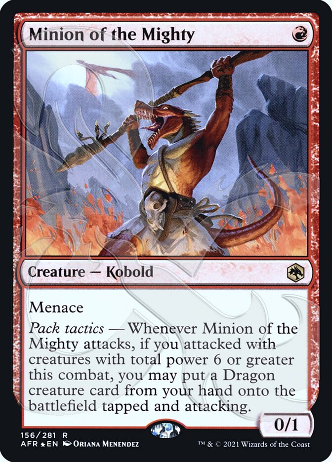 Minion of the Mighty (Ampersand Promo) [Dungeons & Dragons: Adventures in the Forgotten Realms Promos] Magic: The Gathering