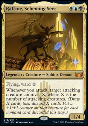 Raffine, Scheming Seer (Promo Pack) [Streets of New Capenna Promos] Magic: The Gathering