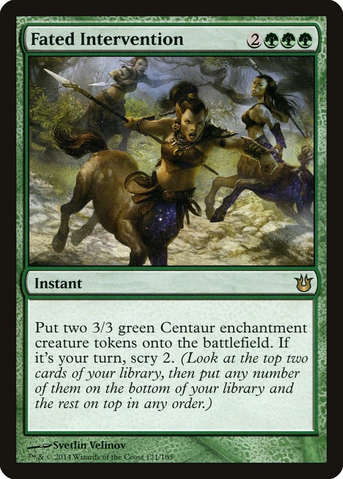 Fated Intervention [Born of the Gods] Magic: The Gathering