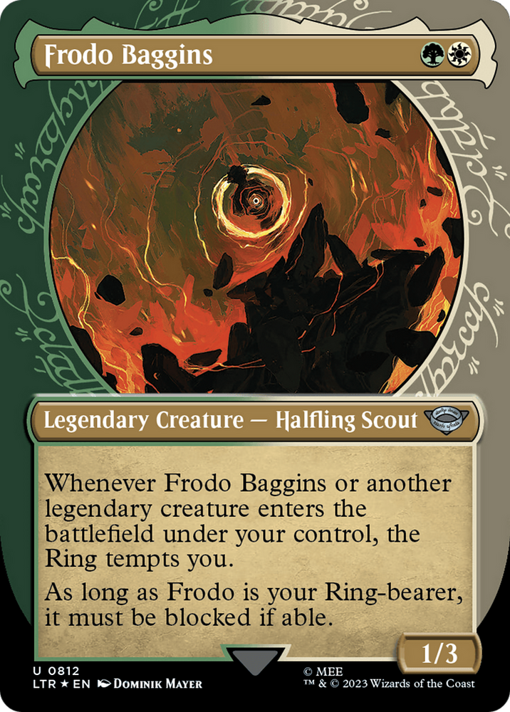Frodo Baggins (Showcase) (Surge Foil) [The Lord of the Rings: Tales of Middle-Earth] Magic: The Gathering