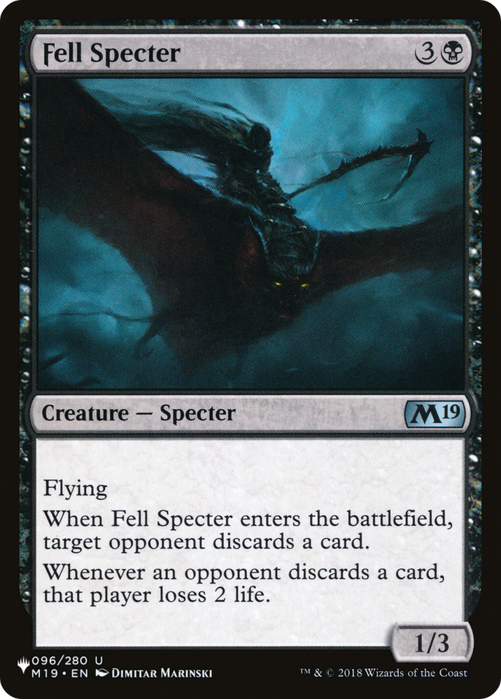 Fell Specter [The List] Magic: The Gathering