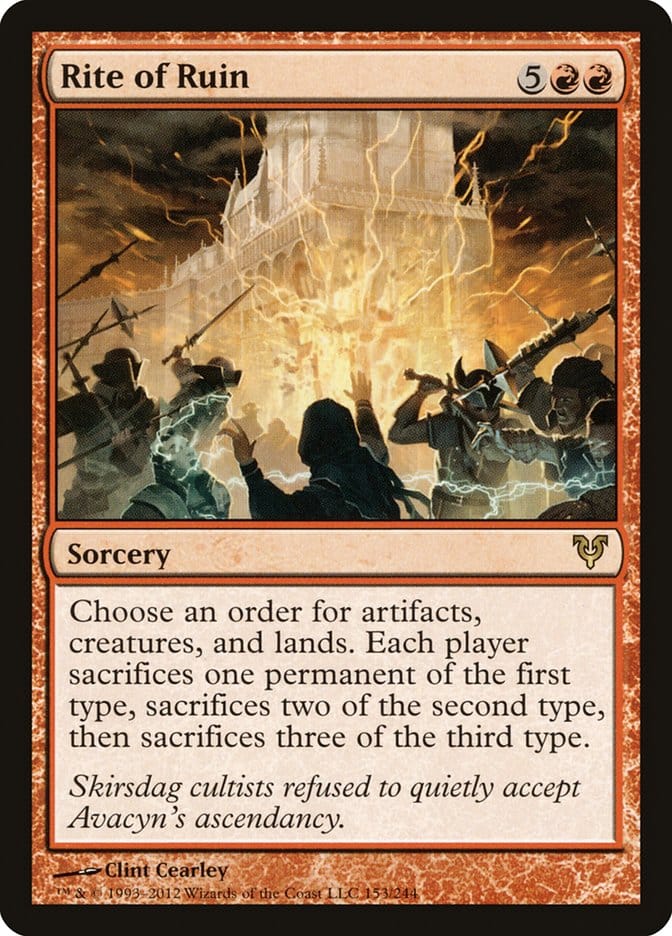 Rite of Ruin [Avacyn Restored] Magic: The Gathering