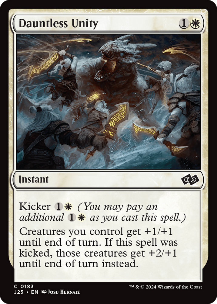 Dauntless Unity [Foundations Jumpstart] Magic: The Gathering