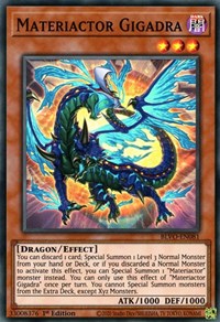 Materiactor Gigadra [BLVO-EN081] Super Rare - Yugioh Cards For Your TCG Needs!