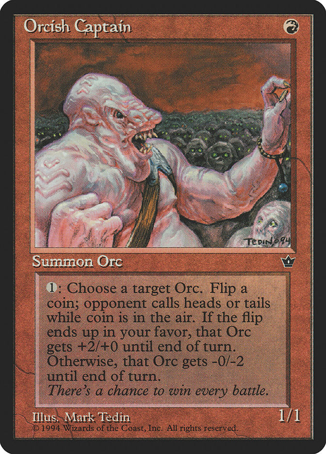 Orcish Captain [Fallen Empires] Magic: The Gathering