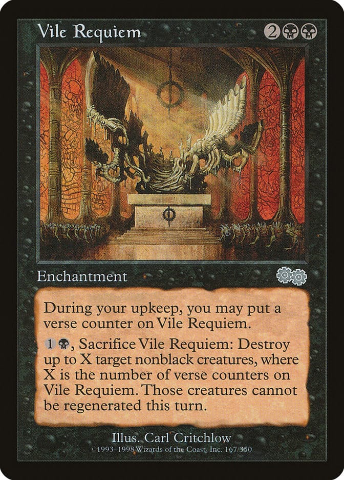 Vile Requiem [Urza's Saga] Magic: The Gathering