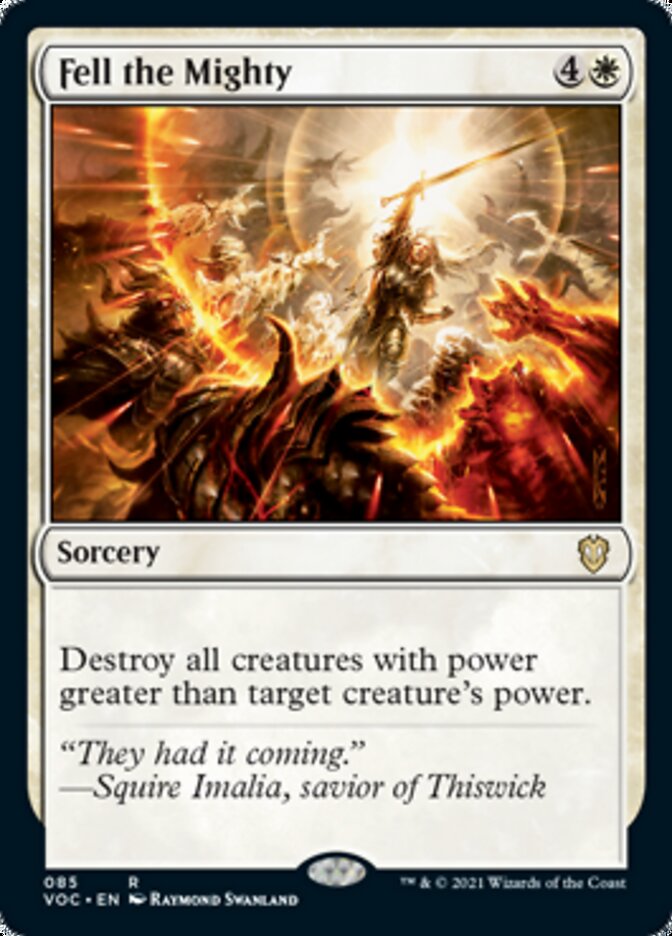 Fell the Mighty [Innistrad: Crimson Vow Commander] Magic: The Gathering