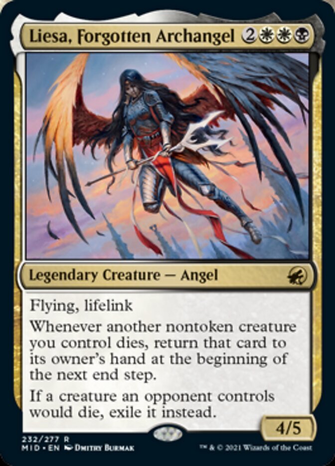 Liesa, Forgotten Archangel [Innistrad: Midnight Hunt] Magic: The Gathering