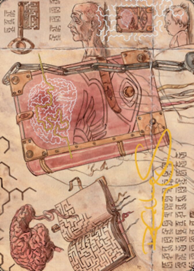 Mazemind Tome Art Card (Gold-Stamped Signature) [The Brothers' War Art Series] Magic: The Gathering