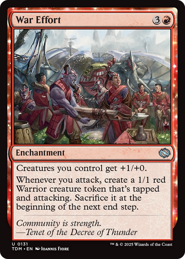 War Effort [Tarkir: Dragonstorm] Magic: The Gathering