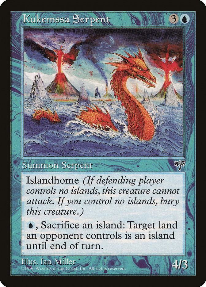 Kukemssa Serpent [Mirage] Magic: The Gathering