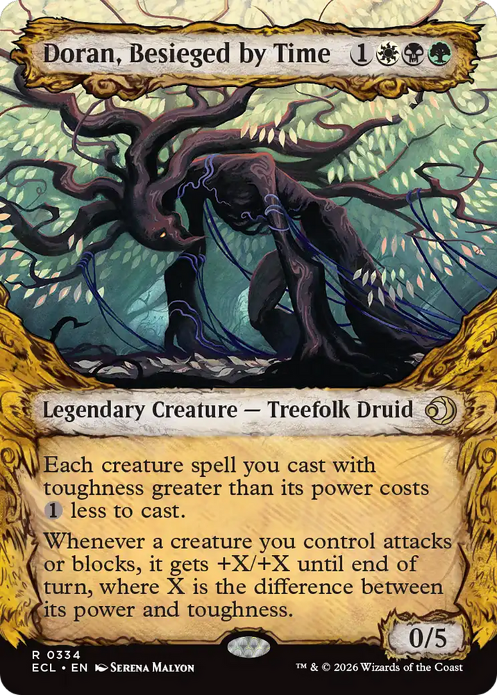 Doran, Besieged by Time (Showcase) [Lorwyn Eclipsed] Magic: The Gathering