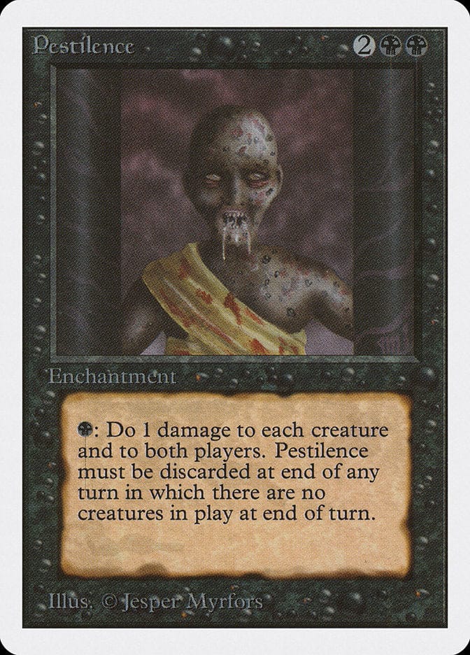 Pestilence [Unlimited Edition] Magic: The Gathering