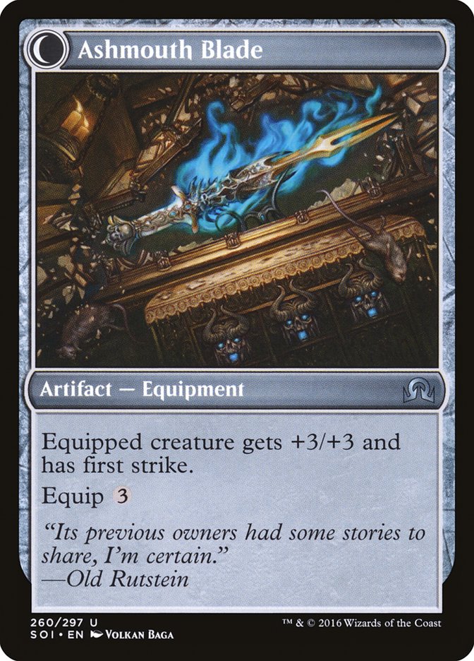 Neglected Heirloom // Ashmouth Blade [Shadows over Innistrad] Magic: The Gathering