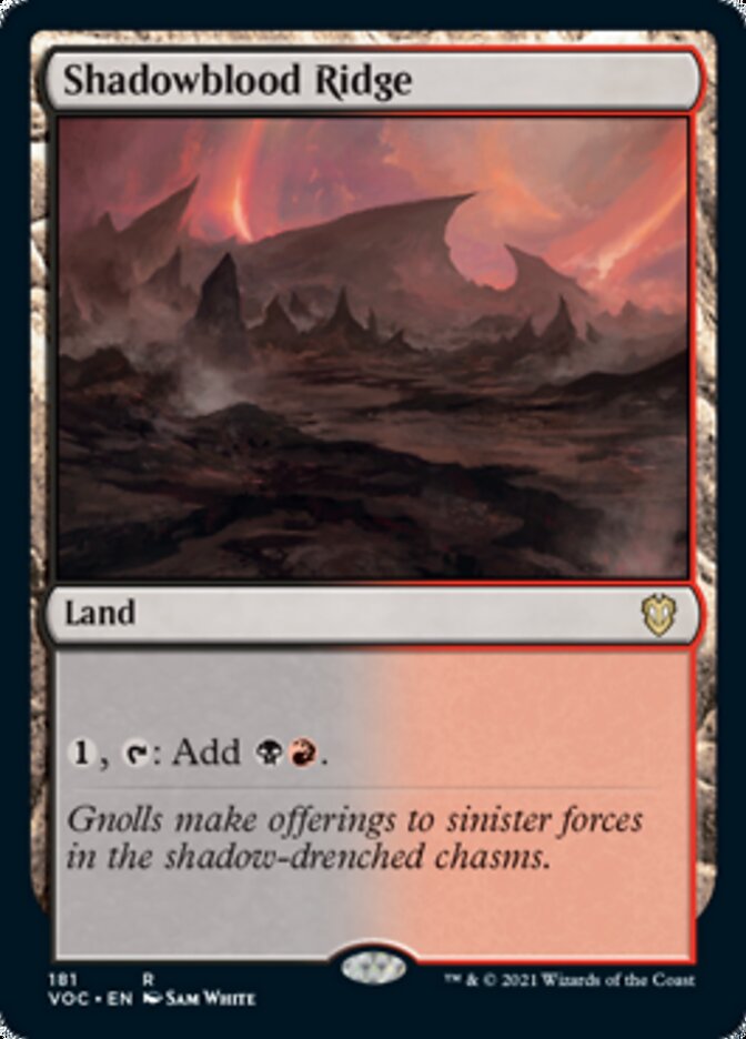 Shadowblood Ridge [Innistrad: Crimson Vow Commander] Magic: The Gathering