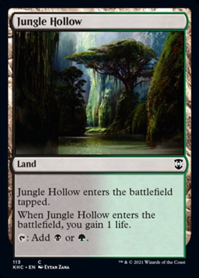 Jungle Hollow [Kaldheim Commander] Magic: The Gathering