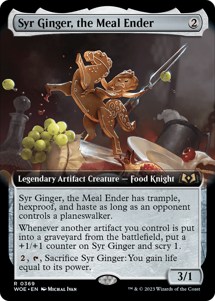 Syr Ginger, the Meal Ender (Extended Art) [Wilds of Eldraine] Magic: The Gathering