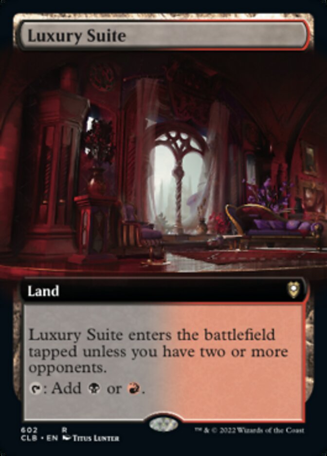 Luxury Suite (Extended Art) [Commander Legends: Battle for Baldur's Gate] Magic: The Gathering