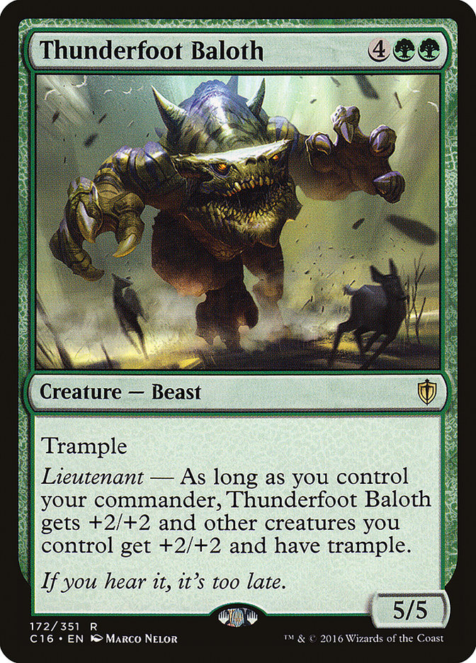 Thunderfoot Baloth [Commander 2016] Magic: The Gathering