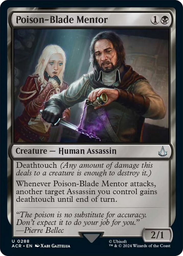 Poison-Blade Mentor [Assassin's Creed] Magic: The Gathering