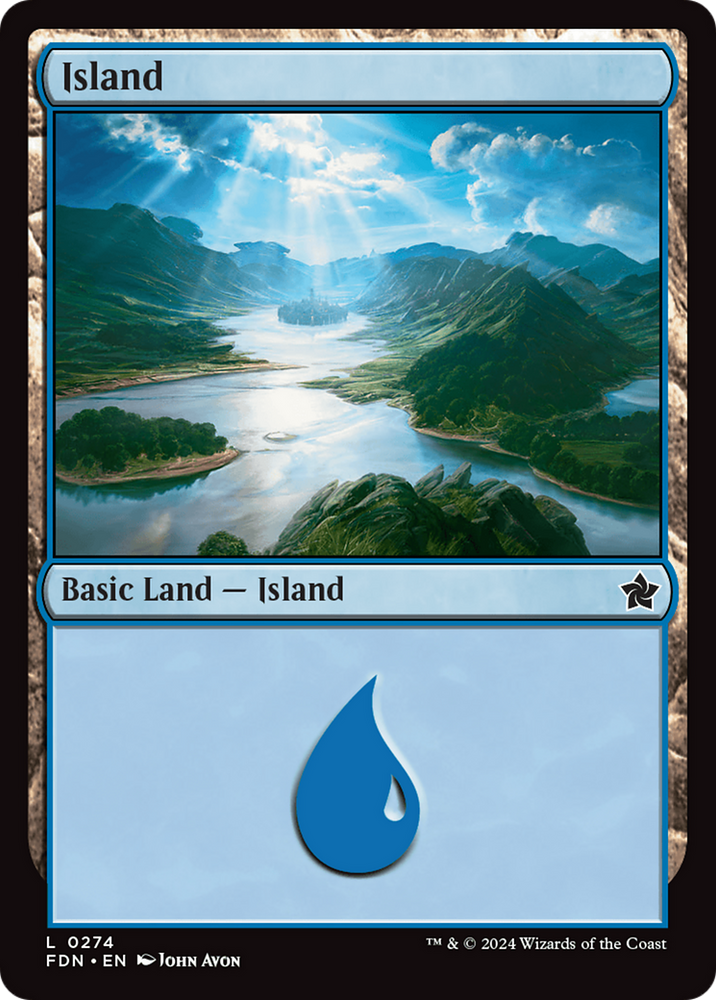 Island (0274) [Foundations] Magic: The Gathering