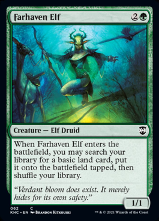 Farhaven Elf [Kaldheim Commander] Magic: The Gathering