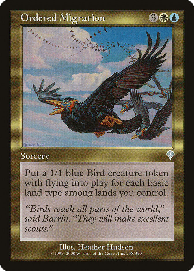 Ordered Migration [Invasion] Magic: The Gathering