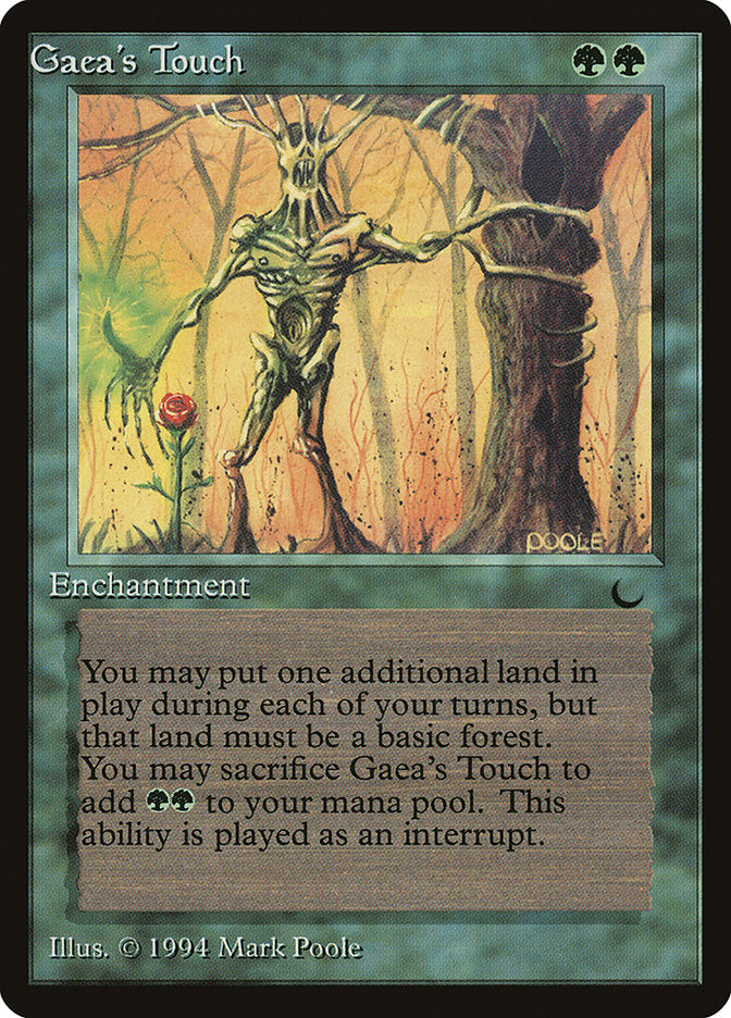 Gaea's Touch (Misprinted) [The Dark] Magic: The Gathering