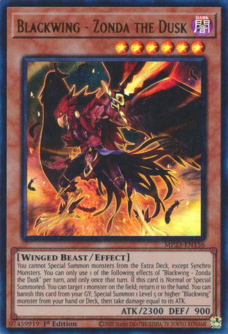 Blackwing - Zonda the Dusk [MP23-EN156] Ultra Rare - Yugioh Cards For Your TCG Needs!