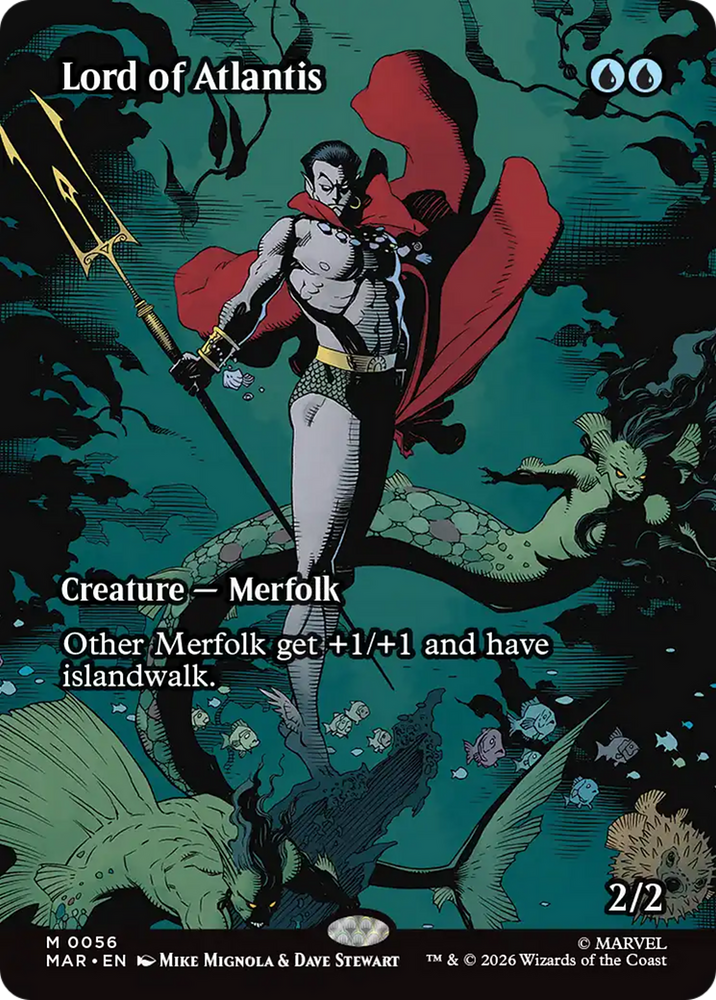 Lord of Atlantis (Borderless) [Marvel Universe: Eternal-Legal] Magic: The Gathering