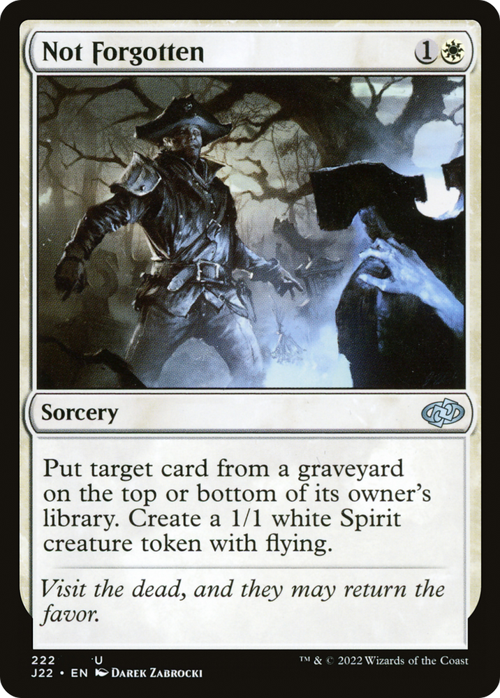 Not Forgotten [Jumpstart 2022] Magic: The Gathering