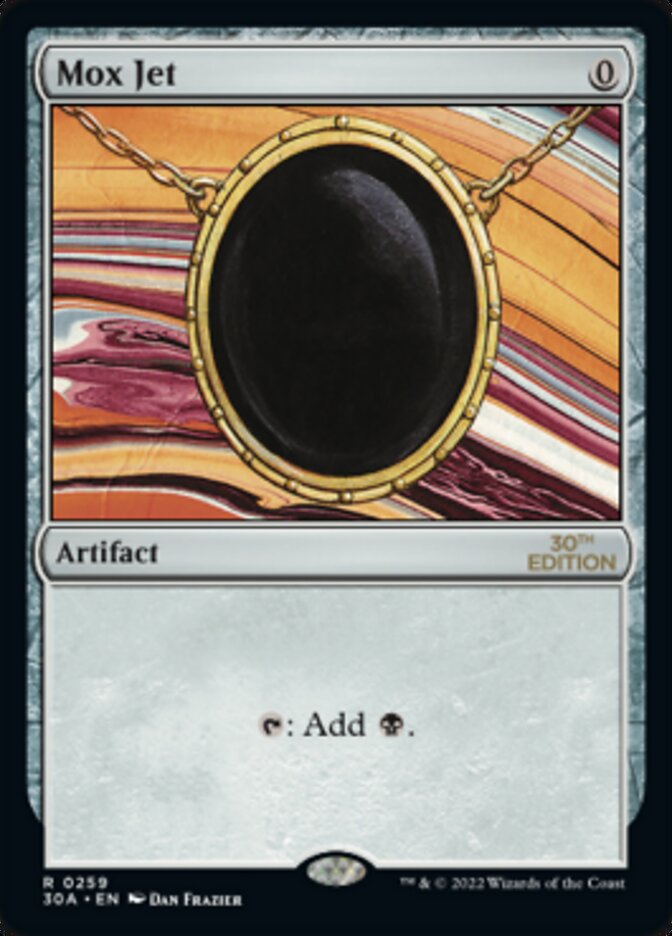 Mox Jet [30th Anniversary Edition] Magic: The Gathering