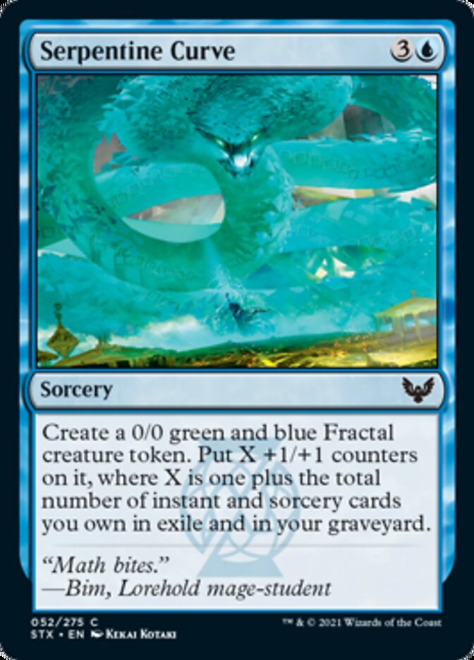 Serpentine Curve [Strixhaven: School of Mages] Magic: The Gathering