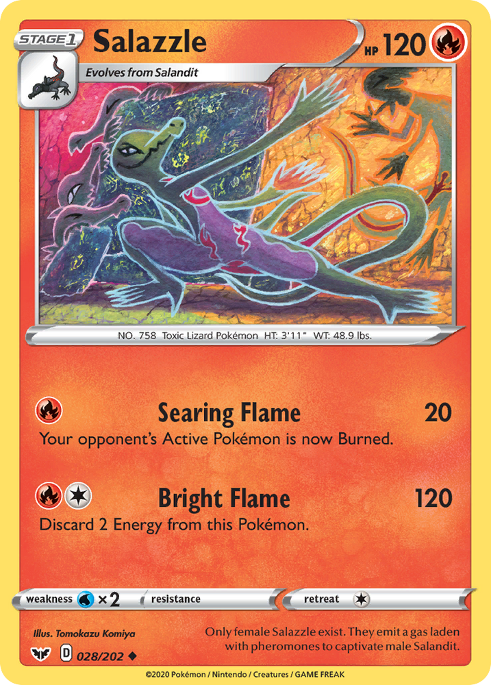 Salazzle (028/202) [Sword & Shield: Base Set] Pokémon