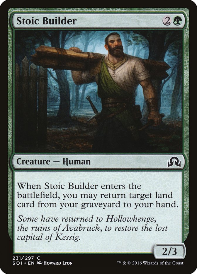 Stoic Builder [Shadows over Innistrad] Magic: The Gathering