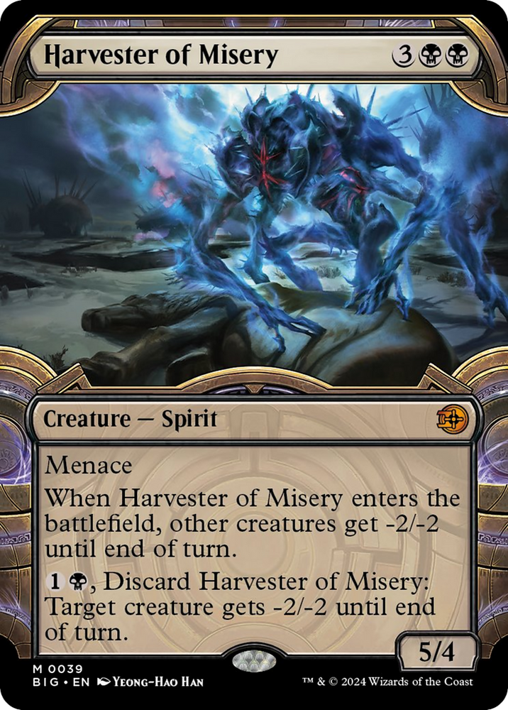 Harvester of Misery (Showcase) [Outlaws of Thunder Junction: The Big Score] Magic: The Gathering