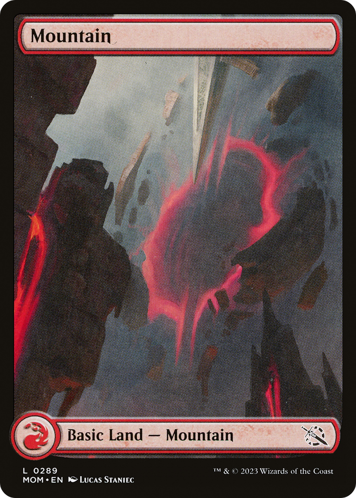 Mountain (289) [March of the Machine] Magic: The Gathering
