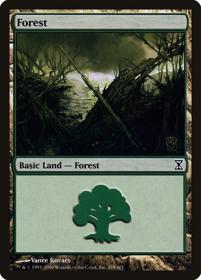 Forest (299) [Time Spiral] Magic: The Gathering