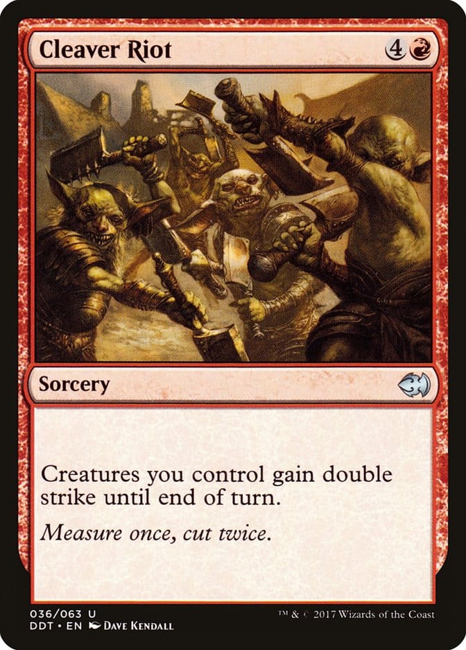 Cleaver Riot [Duel Decks: Merfolk vs. Goblins] Magic: The Gathering