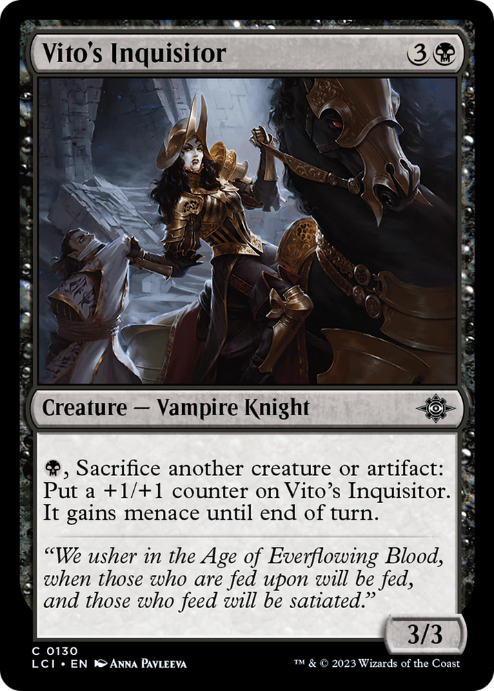 Vito's Inquisitor [The Lost Caverns of Ixalan] Magic: The Gathering