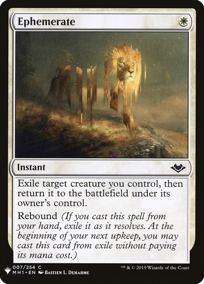 Ephemerate [Mystery Booster] Magic: The Gathering