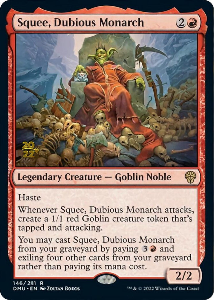 Squee, Dubious Monarch [Dominaria United Prerelease Promos] Magic: The Gathering