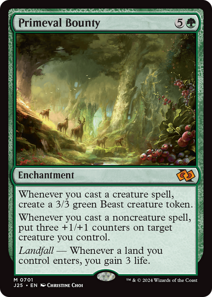 Primeval Bounty [Foundations Jumpstart] Magic: The Gathering