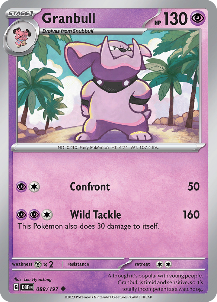 Granbull (088/197) [Scarlet & Violet: Obsidian Flames] Pokémon