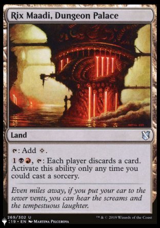 Rix Maadi, Dungeon Palace [The List] Magic: The Gathering