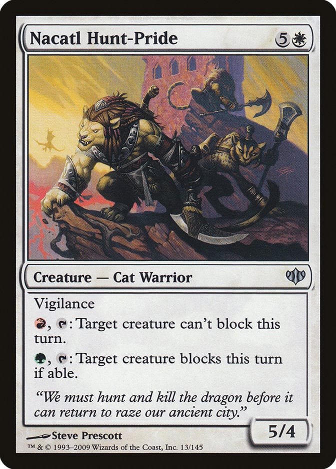 Nacatl Hunt-Pride [Conflux] Magic: The Gathering