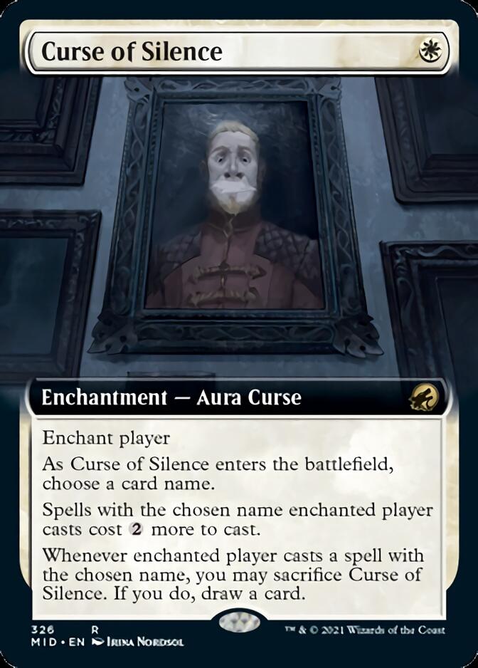Curse of Silence (Extended Art) [Innistrad: Midnight Hunt] Magic: The Gathering