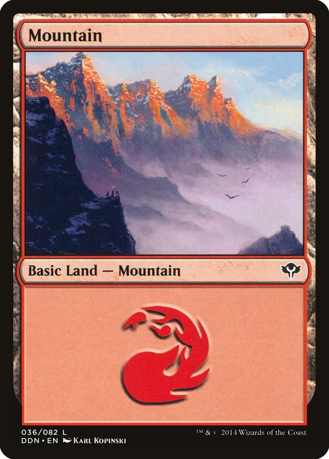 Mountain (36) [Duel Decks: Speed vs. Cunning] Magic: The Gathering