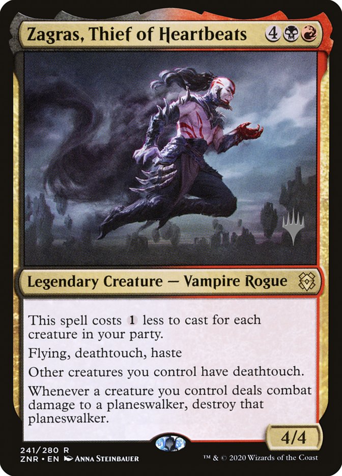 Zagras, Thief of Heartbeats (Promo Pack) [Zendikar Rising Promos] Magic: The Gathering