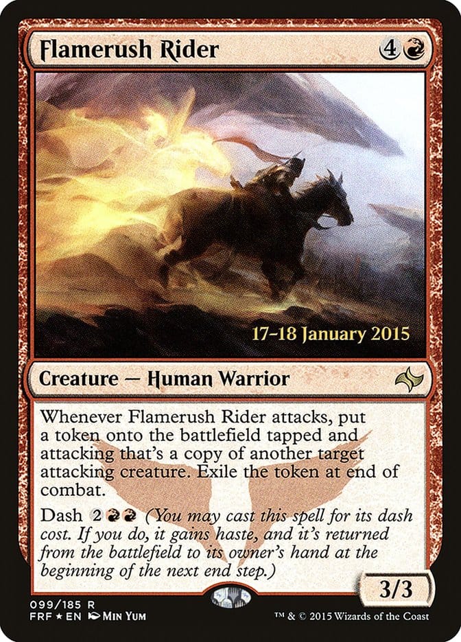 Flamerush Rider [Fate Reforged Prerelease Promos] Magic: The Gathering